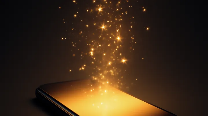 GOOD111 COM - Modern phone with glowing screen GOOD111 COM Modern phone with glowing screen